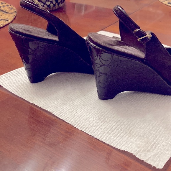 COACH ALIGRA OPEN TOE SANDAL. SIZE 6.5. BROWN. EUC - Picture 6 of 9